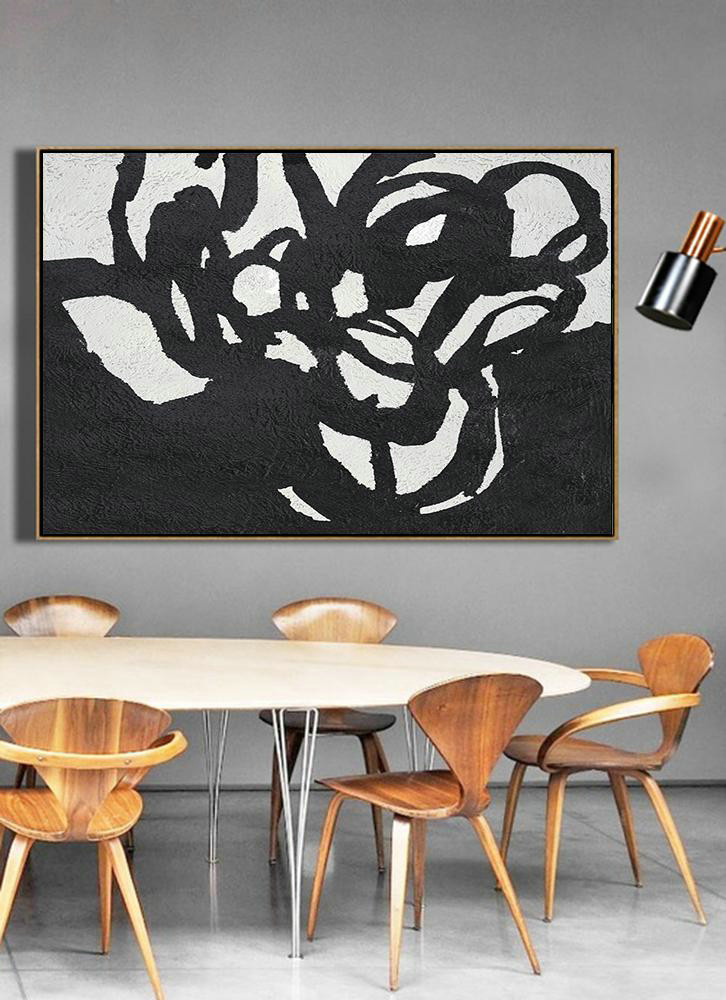 Abstract Paintings On Sale,Oversized Horizontal Minimal Art On Canvas,Xl Large Canvas Art #T6E5 - Click Image to Close
